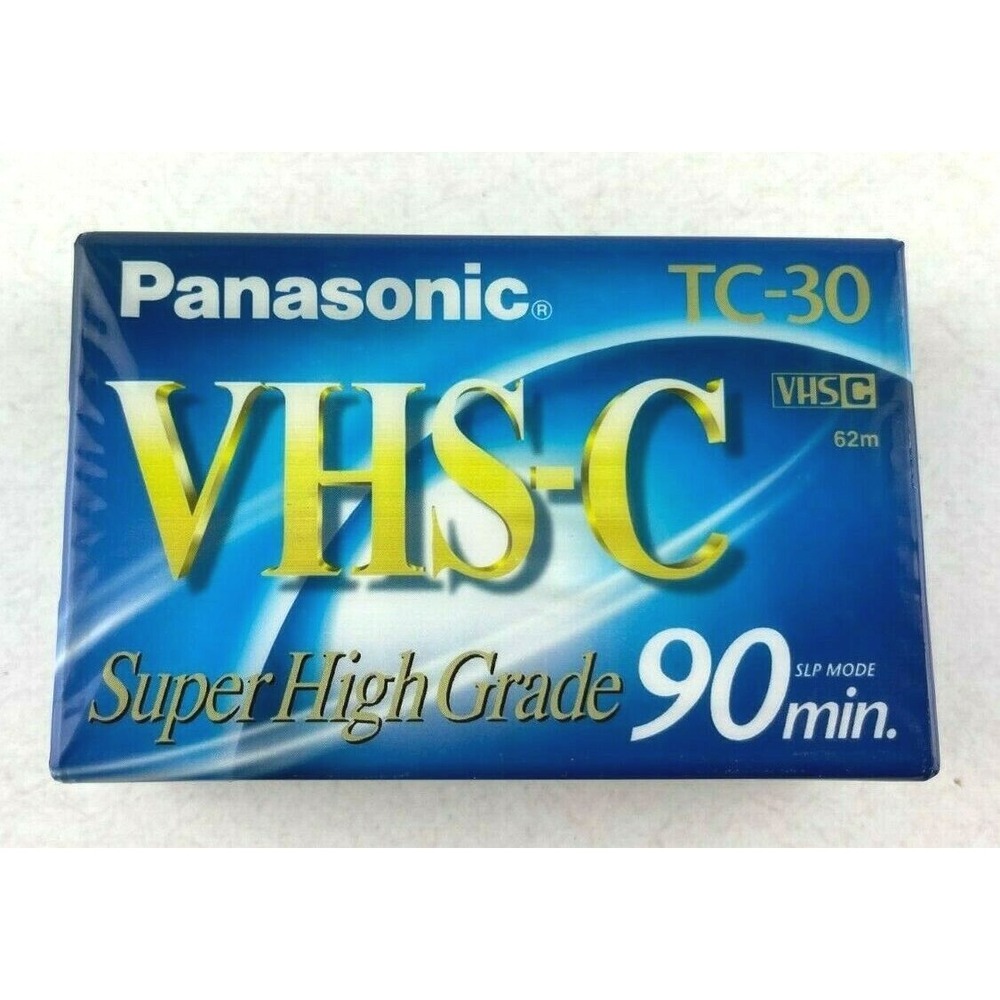 Panasonic VHS-C Tape Super High Grade TC-30 90 Min SLP Mode Sealed